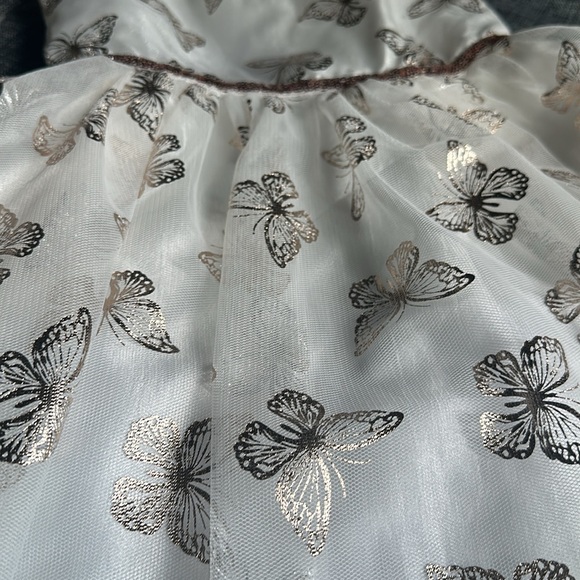 Lilt flutter sleeve tulle skirt with rose gold butterfly - Picture 3 of 8